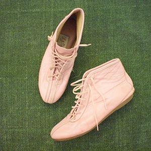 L.J. Simone New York Pink High Top Leather Boot